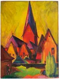 Victor Tuxhorn, St. Johannis (Lüneburg), 1920, Oil on canvas