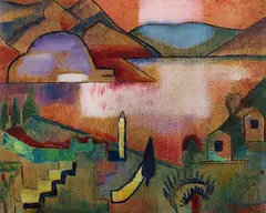 Ida Kerkovius, Am Lago Maggiore, 1930, Oil on panel