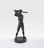 Franz von Stuck, Feinde ringsum (Siegfried), 1916, Iron, bronzed, with black-brown patina
