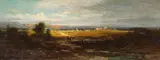 Carl Spitzweg, Flachlandschaft im Vorgebirge, Um 1870, Oil on panel