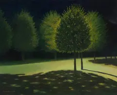 Gustav Wunderwald, An der Heerstraße, 1918, Oil on canvas