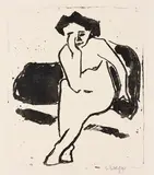 Karl Schmidt-Rottluff, Sitzendes Mädchen