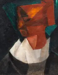 Ida Kerkovius, Porträtkopf, 1915, Oil on canvas