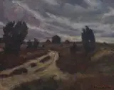Otto Modersohn, Lüneburger Heide, 1937, Oil on canvas