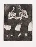 Emil Nolde, Mann und Mädchen, 1918, Etching