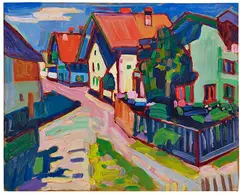 Wassily Kandinsky, Murnau, 1908, Oil on cardboard