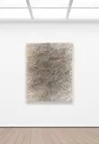 Günther Uecker, Wind, 2005, Nails and white paint, on canvas, on panel