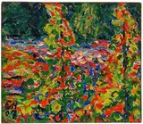 Erich Heckel, Blühende Kresse, 1907, Oil on canvas