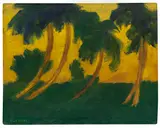Emil Nolde, Palmen, 1915, Oil on canvas