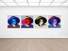 Goethe by Andy Warhol, 1982, Silkscreen in colors, sold Dec 2023