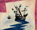 Lyonel Feininger, Karavellen, 1933, Oil on canvas