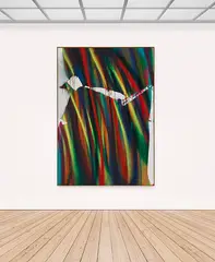 Katharina Grosse, Ohne Titel, 2020, Acrylic on canvas