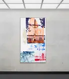 Robert Rauschenberg, Holy Lattice (Urban Bourbon), 1988, Silkscreen ink and acrylic on enameled aluminum
