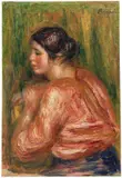 Pierre-Auguste Renoir, Jeune femme brune assise, 1916, Oil on canvas