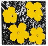 Flowers by Andy Warhol, 1964, Silkscreen in colors on canvas, sold Dec 2023