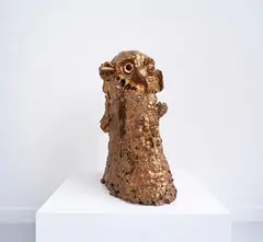 George Condo, The Walrus, 2005, Bronze with golden patina