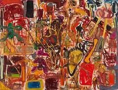 André Butzer, Ohne Titel (N-Krankheit), 2007, Oil on canvas