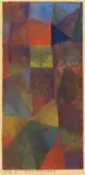 Paul Klee, Das Fenster, 1914, Watercolor on Japon, originally laid on cardboard