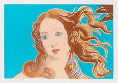 Andy Warhol, Details of Renaissance Paintings (Sandro Botticelli, Birth of Venus, 1482), 1984, Silkscreen in colors