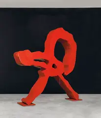 Rotraut, Road Runner, 2006, Sculpture. Aluminum, lacquered in red