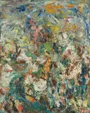 Eugène Leroy, Sans titre (Peinture decorativ), 1973, Oil on canvas