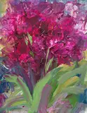 Rainer Fetting, Rosa Tulipanen, 1998, Oil on canvas