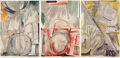 Voice II by Jasper Johns, 1982, 3 Lithograph in colors, sold Dec 2023