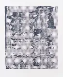 Gerhard Richter, Graphit, 2005, Serigrafie in vier Grautönen über Offsetdruck in Dunkelgrau und Grauviolett auf weißem Büttenkarton