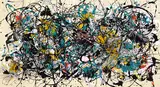 Mike Bidlo, Not Pollock (Study for No 8, 1949)