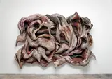 Henrique Oliveira, Xilempasto 3, 2011, Mixed media. Laminated wood and pigment