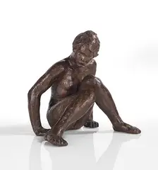 Sitzende by Georg Kolbe, 1928/29, Bronze with golden brown patina, sold Jun 2023
