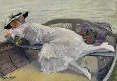 Edward Cucuel, Schöne Stunde, Um 1920, Oil on canvas