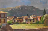 Karl Hofer, Lavena (Tessin), 1937, Oil on canvas