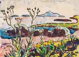 Frühling am See by Karl Schmidt-Rottluff, 1938, Watercolor, sold Jun 2023