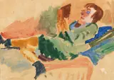 Oskar Kokoschka, Lesende