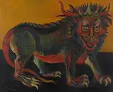 Josef Scharl, Apokalyptisches Tier (Apocalyptic Beast), 1938, Oil on canvas