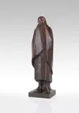 Ernst Barlach, Frierendes Mädchen, 1916, Bronze with brown patina