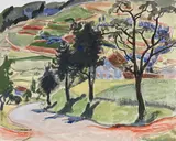 Erich Heckel, Straße in der Landschaft