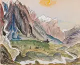 Erich Heckel, Bergwasser, 1925, Watercolor and gouache over carpenter's penci