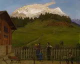 Hans Thoma, Abend in der Schweiz II, 1916, Oil on canvas