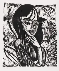 Ernst Ludwig Kirchner, Fehmarnmädchen, 1913, Woodcut
