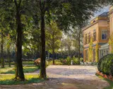 Leo Klein von Diepold, Garten in Noordwijk, Haus Offem, Um 1910, Oil on canvas