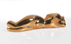 Marg Moll, Liegende (Liegender weiblicher Torso), 1949, Bronze with brown patina