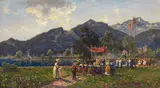 Josef Wopfner, Prozession am Walchensee