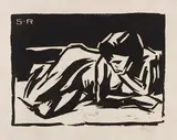 Karl Schmidt-Rottluff, Liegender Akt