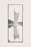 Fritz Bleyl, Segelboot, 1904/05, Woodcut