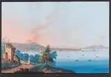 Luigi del Giudici, Blick auf Neapel von Posillipo, Um 1790-1810, Gouache