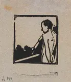 Ernst Ludwig Kirchner, Knabenakt auf dem Balkon