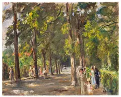 Max Liebermann, Große Seestraße in Wannsee, Um 1925, Oil on canvas