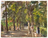 Max Liebermann, Große Seestraße in Wannsee, Um 1925, Oil on canvas